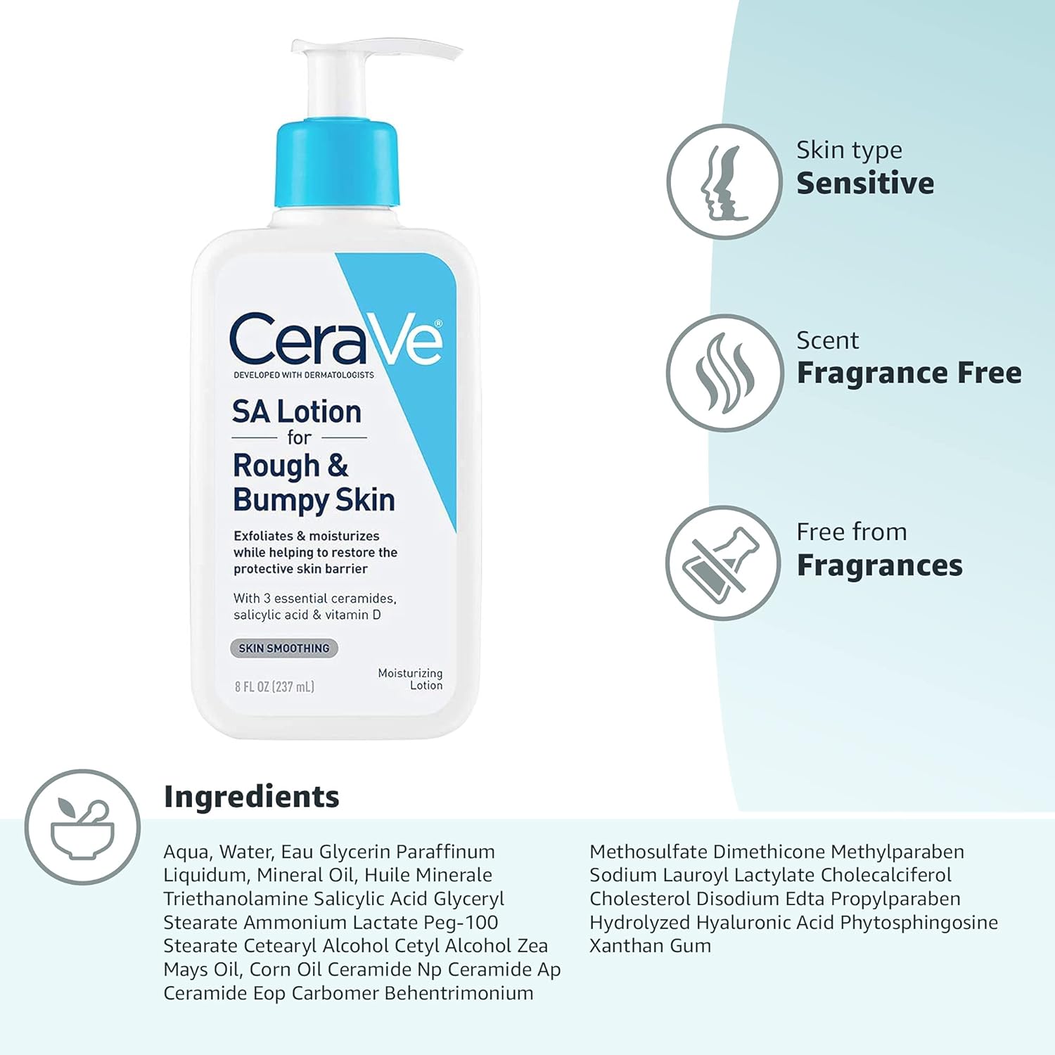 CeraVe SA Lotion for Rough & Bumpy Skin